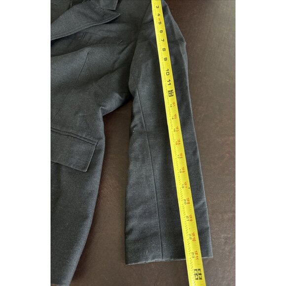 Kasper Womens Dark Gray Polyester Blend Blazer Jacket Size 10 - Picture 9 of 10